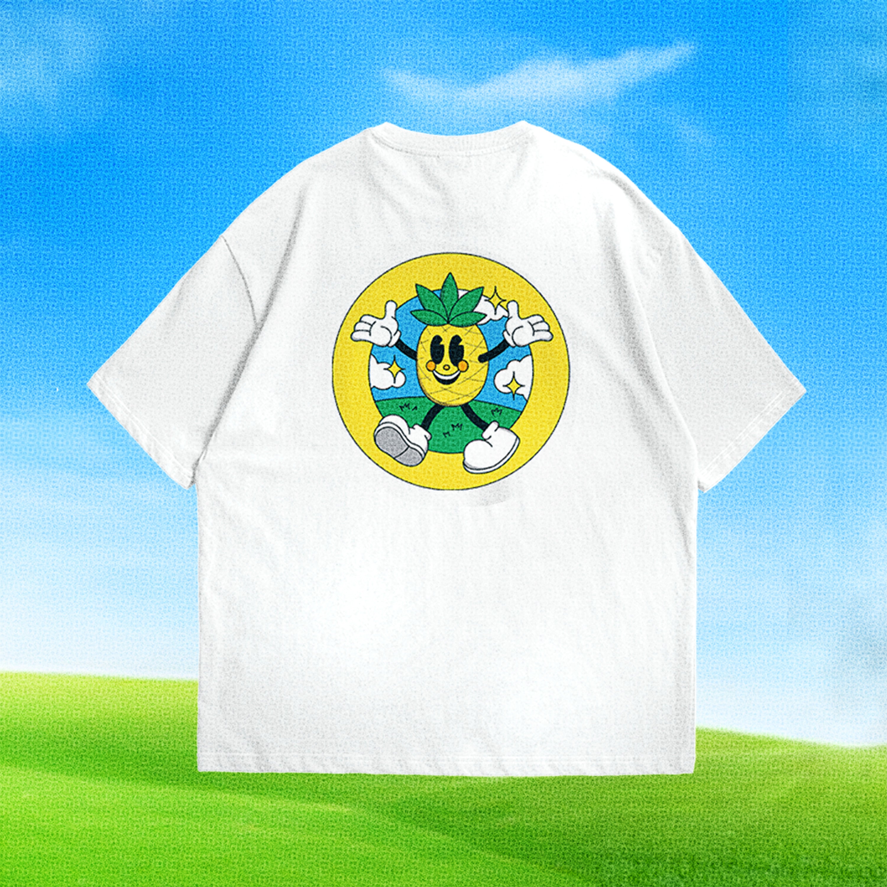 Retro Ananas Oversized Majica